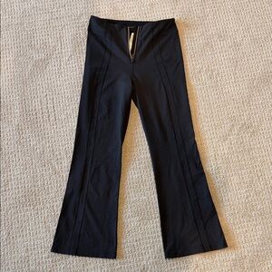 lululemon athletica Black Flare Pants with gold accents